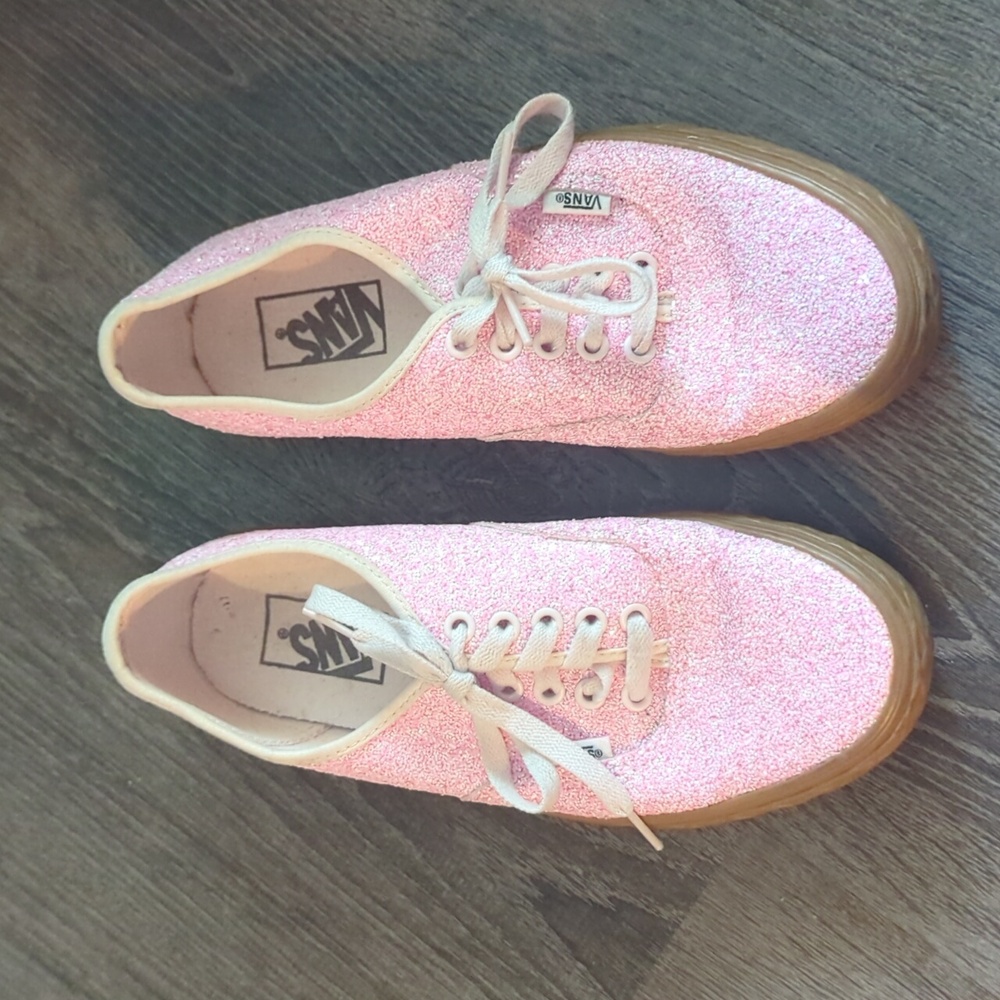 Vans Pink Glitter Sneakers